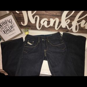 EUC Diesel Ronhar Dark Wash Jeans, 25”W x 30”L